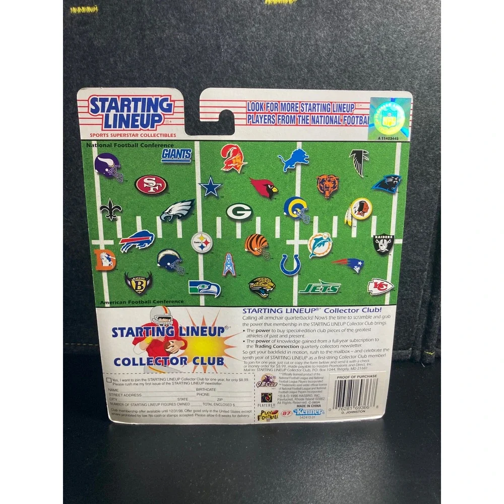 1997 Starting Lineup Daryl Johnston Dallas Cowboys NFL Figure with Card Kenner